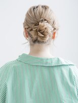 エルメ なんばマルイ(HELME)&nbsp;#お団子ヘアアレンジ #ハイトーンカラー　#エンドカラー