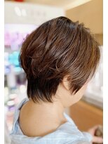 クール ヘアー ギャラリー 神明町店(COOL Hair gallery)&nbsp;大人のエアリーショート　◎ハイライトカラー