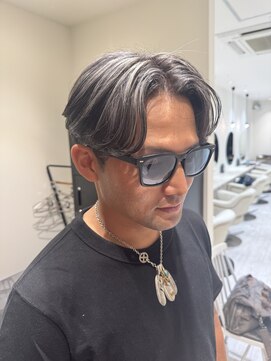 バース 梅田中崎町店(BIRTH) 50代40代白髪ぼかしシルバーメッシュバレイヤージュ