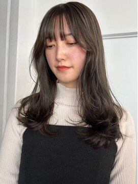 パーク 福岡天神西通り店(parc) グレージュ レイヤーカット 顔周り小顔カット ハイライトカラー