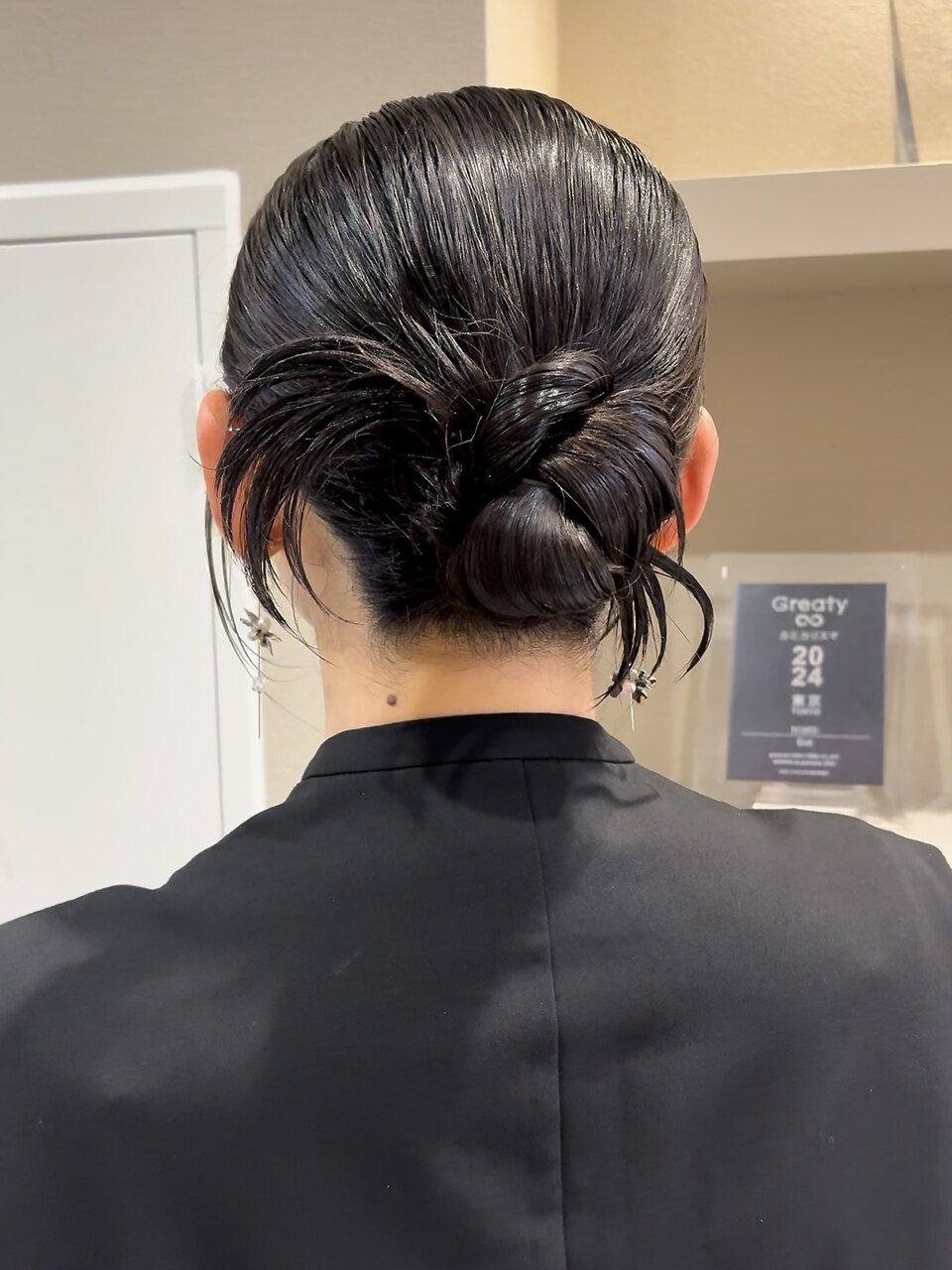 表参道/女性美容師のピンクベージュ/ブリーチなしアップ