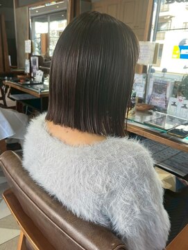 バブ バイネオリーブ(Bab by neolive) ココアベージュ/オリーブグレー/小顔/切りっぱなしボブ/自由ヶ丘