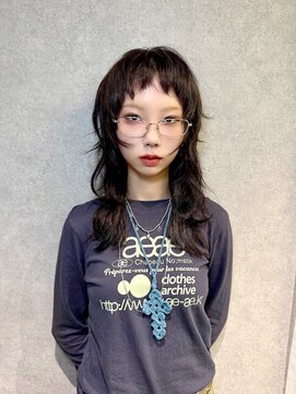 リラス 博多(rilas) エクステ　レイヤーカット　ロングウルフ