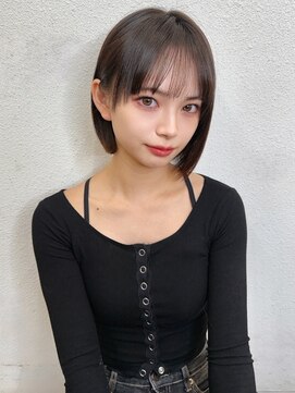 ロンドプロフィール 浦和(Lond profil) イメチェン ボブ 外ハネボブ 美髪 ホワイトブロンド 韓国