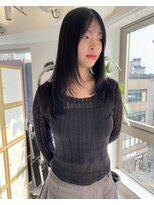 ビビディ バビディ ブー 河原町三条店(Bibbidi.bobbidi.boo)&nbsp;顔まわりレイヤーロングストレート