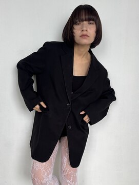 大人レイヤーマッシュボブ