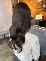 ビスクヘアデザイン(bisq hair design)&nbsp;グレージュ　艶髪　髪質改善　ブリーチ　ピンクベージュ　韓国風