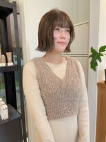 フレイムス ヘアアンドリラックス 吉川店(Frames hair&relax)&nbsp;透け感たっぷりのオリーブベージュ