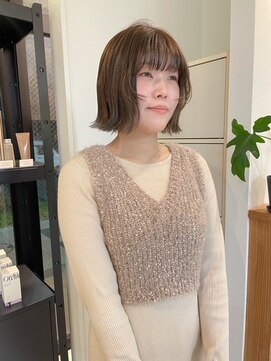 フレイムス ヘアアンドリラックス 吉川店(Frames hair&relax) 透け感たっぷりのオリーブベージュ