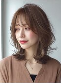  ミディアムレイヤー×白髪ぼかしカラー30代40代50代60代