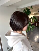サラジュ 西宮北口店(SARAJU) 【山本寛絵担当】大人ハンサム☆暗髪丸みショートボブ