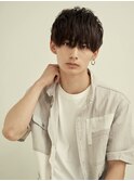 マロンベージュ/Aライン/かきあげ/くすみカラー[新宿駅西口]
