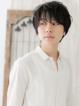 メンズヘア ビーセカンド 草加店(MENS HAIR B-2) 抜け感パーマで好感度束感ショート!H