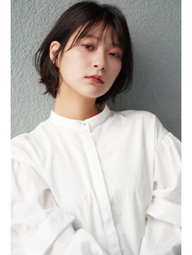 フォト 新宿(foto) 大人かわいいくびれボブ×ブリーチ無し透明感カラー