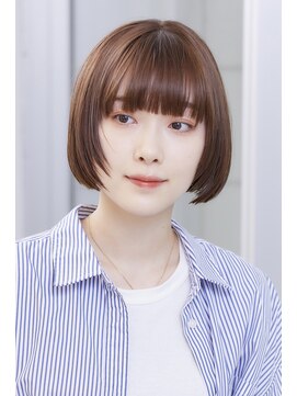 ミチオ ノザワ ヘアサロン ギンザ(Michio Nozawa HAIR SALON Ginza) 外国人風カラー/エギョモリ/センター分けボブ/こなれヘア/ボブ