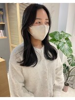 コフィー バイ メルト 吉祥寺(cofy by melt)&nbsp;【松本咲花】前髪なし韓国風ロング/初カラー/アッシュグレージュ