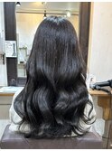 くびれヘア大人かわいいゆるふわ愛されスタイルダークブラウン