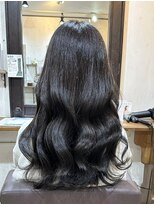 リッカヘアー(Ricca hair) くびれヘア大人かわいいゆるふわ愛されスタイルダークブラウン