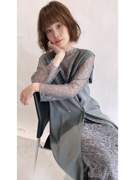 トゥーリ 二日市店(tuuli) tuuli二日市☆大人可愛いボブルフショコラベージュ20代30代40代