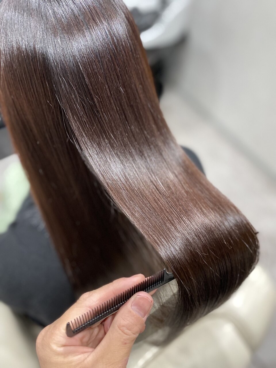 岡山 髪質改善 ストレート 自然 Mint leaf