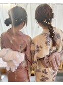 浴衣ヘアセット