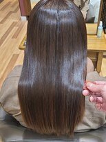 ケアリー 成増(Carelly)&nbsp;大人かわいい前髪セシルカットココアブラウンフリンジウェーブ