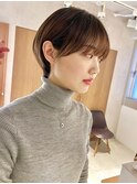 *滝田*グレーベージュショート似合わせカットアッシュカラーボブ