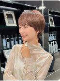 20代30代40代50代/丸みショート/クビレ/前髪あり/表参道