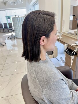 アッシュ 下北沢店(Ash) ギリギリ結べる！切りっぱなしボブ