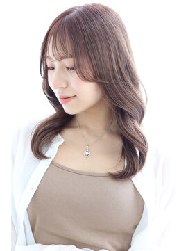 アルベロ(albero) 韓国レイヤーカット×オリーブベージュ 20代30代40代