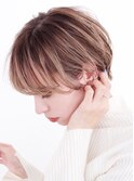 20代30代大人可愛いマッシュショート耳掛けショート