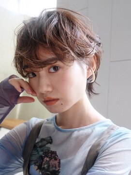 シオン(shion) 似合わせカットマロンベージュメルティカラー_69446