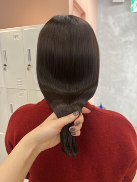 アマーク(a mark) 【住野 桃香】水素カラーで作るオリーブベージュ