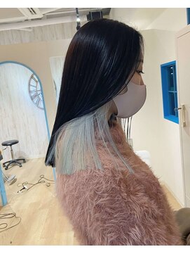 ヘアーメイク コラソン(hair make corazon) 【コラソン】インナー ブリーチ カラー艶髪スタイルまさる