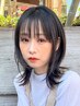 前髪カット＋質感カラー　￥12100→￥6600