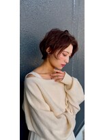 アンダーバーホワイト 天神店(_WHITE) ショート透明感カラー/シースルーバング/顔まわり／レイヤー