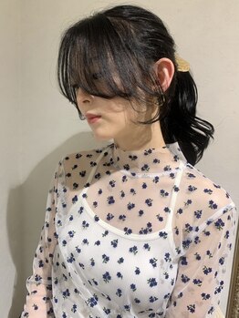 【長さを変えずにイメージチェンジ】顔周りレイヤー/韓国風レイヤーお任せ下さい♪小顔見せも◎心斎橋4分♪