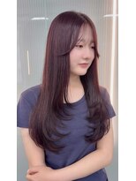 ボタン ハカタ(VOTAN hakata)&nbsp;博多美容室/ピンクラベンダー/ダブルカラー/韓国ヘア