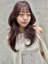 ロンドネートゥル 新潟(Lond naitre)&nbsp;ミディアムヘア/暗めカラー/デザインカラー(新潟/万代）