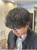 波巻きパーマ/波巻きスパイラル/メンズマッシュ