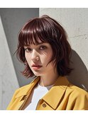 ハイライトくびれボブセミロングクラゲヘアショートウルフ