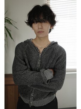 無造作パーマ　シャドウパーマ