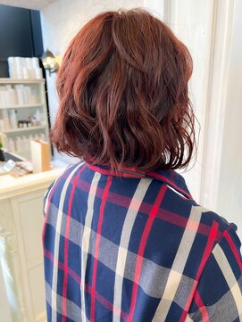 福山パーマ20代30代40代50代人気Caaryウェーブ大人ボブショート