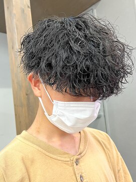 エルマーク 梅田(L-MARK) マッシュヘア/波巻きパーマ/men's/スパイラルパーマ