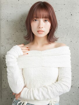 ニューヨークニューヨーク 樟葉店(NYNY) ゆるふわミディアム/ハッシュカット/ベージュ/韓国レイヤー