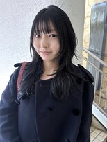 ノラ シブヤ(NORA)&nbsp;☆ハッシュカット黒髪レイヤーーウルフカットシャギーレイヤー