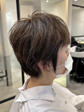 アニュー 大宮店(ANEW) ANEW大宮店【アニュー】ショートボブ/ダークブルー/髪質改善