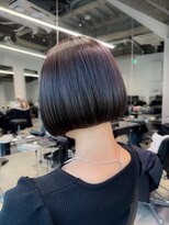 ロウ 銀座(RAW)&nbsp;ボブ　切りっぱなし　銀座　ミニボブ　ストレート　髪質改善