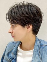 ヨリ トウキョウ(yori Tokyo) ニュアンスパーマ/センターパート/韓国マッシュ/ダークアッシュ