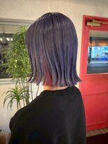 エイム ヘア リアム 調布店(eim hair liam)&nbsp;シルバーラベンダー/ペールラベンダー/外ハネボブ/外ハネミディ